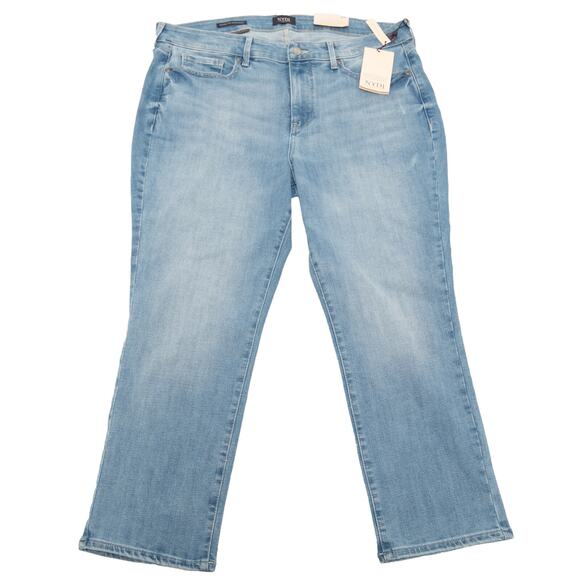 NYDJ Plus Size Marilyn Easley Wash High Rise Straight Ankle Jeans Size 18 - Picture 1 of 8
